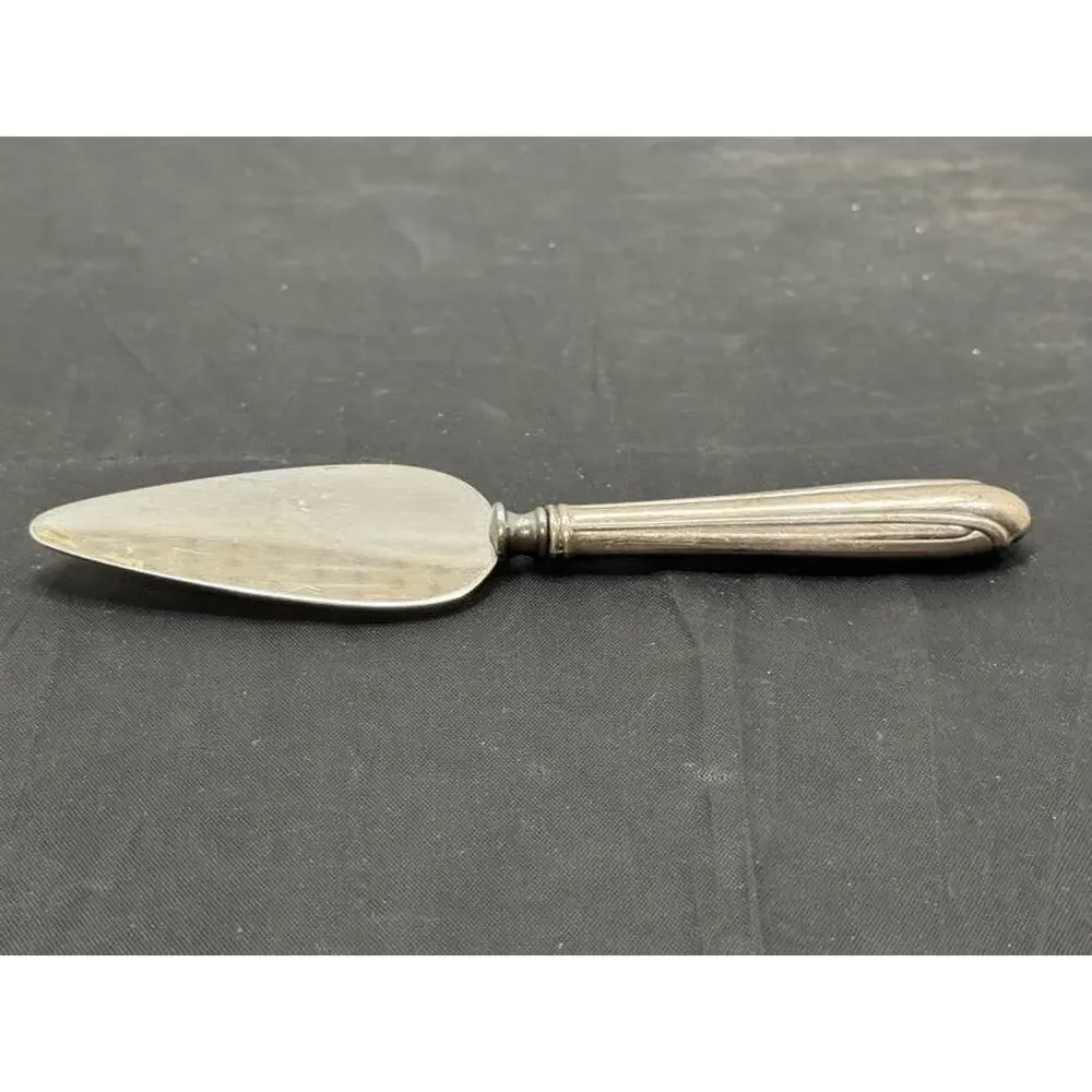 Vtg Sterling Handle Cheese Server Ornate Silver Flatware Serving Utensil 6.5